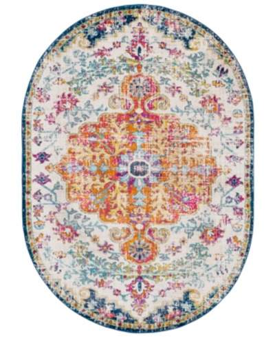 Shop Surya Harput Hap-1000 Saffron 6'7" X 9' Oval Area Rug In Orange