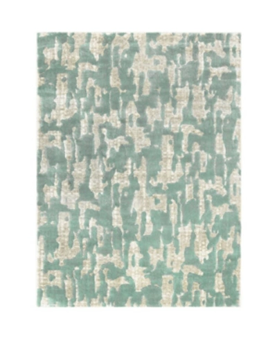 Shop Trina Turk Tanja Modern Teal Blue 5'2" X 7'2" Area Rug