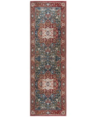 Ralph Lauren Camille Lrl1225a 2'2" X 8' Runner Area Rug In Red