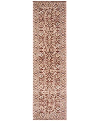 Ralph Lauren Warwick Lrl1310b Oxblood 2'2" X 10' Runner Area Rug In Red