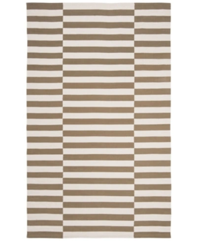 Shop Lauren Ralph Lauren Ludlow Stripe Lrl7350c Sepia 9' X 12' Area Rug In Nude Or Na