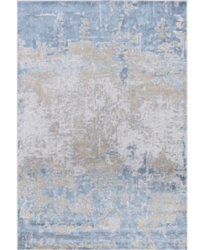 Shop Amer Rugs Hamilton Ham-6 Gold/ Blue 7'6" X 9'6" Area Rug In Gold/blue