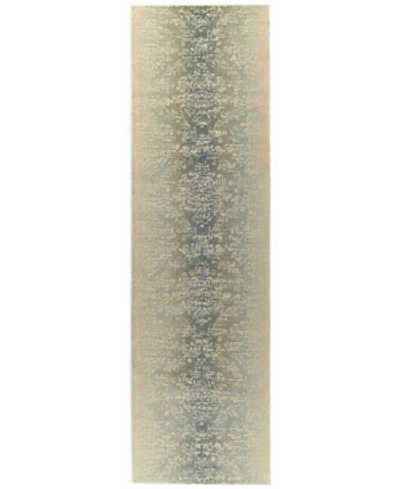Nourison Luminance Lum03 Beige 2'3" X 8' Runner Rug In Beige