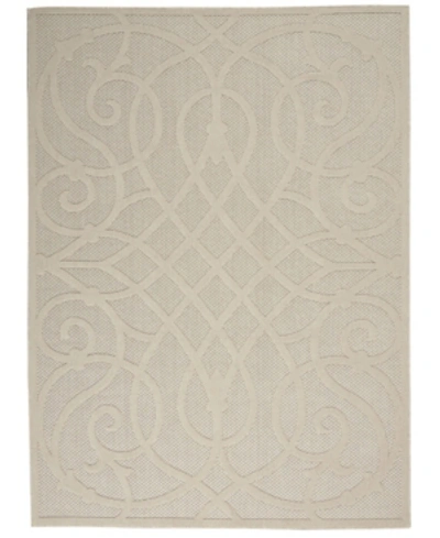 Nourison Cozumel Czm04 Cream 4' X 6' Outdoor Area Rug In Cream