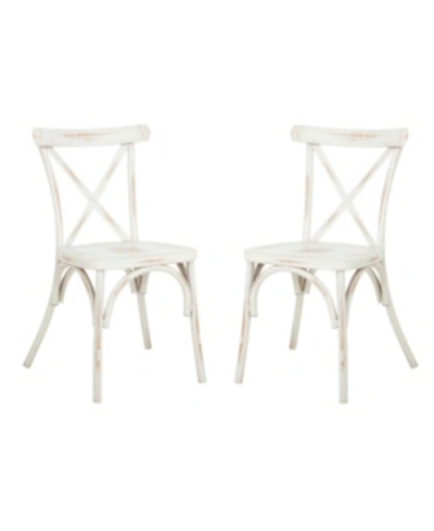 Shop Safavieh Elia Stackable Chair In Distressed