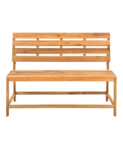 Safavieh Ruben Balcony Bench And Table In Natural