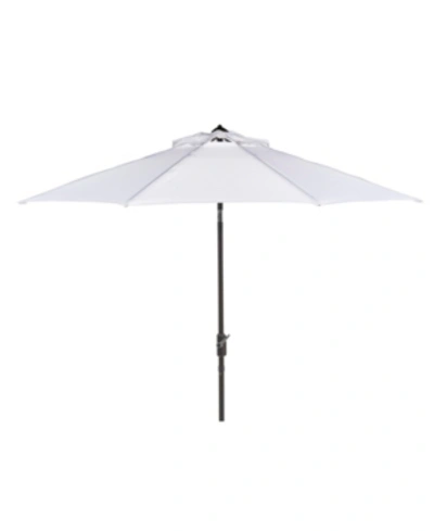 Shop Safavieh Ortega 9' Auto Tilt Crank Umbrella In White