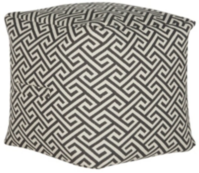 Shop Safavieh Pierre Pouf In Gray