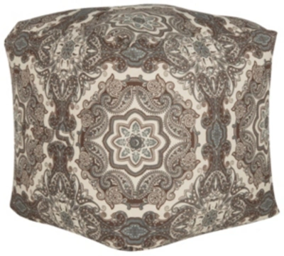 Shop Safavieh Pierre Pouf In Brown