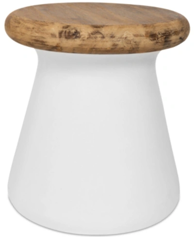 Shop Safavieh Morlie Outdoor Accent Table In Ivory