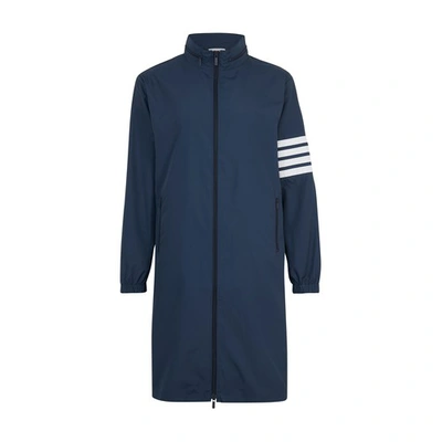 Shop Thom Browne Long Parka In Navy
