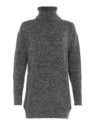 Shop Dondup Wool Blend Short Dress In Grey