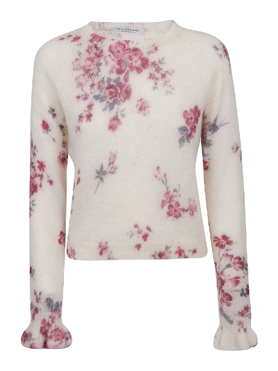 Shop Philosophy Di Lorenzo Serafini Floral Print Sweater In White