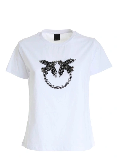 Shop Pinko Quentin T-shirt In White