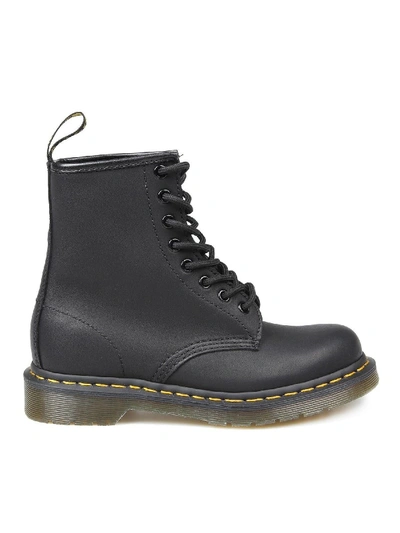 Shop Dr. Martens' Greasy Combat Boots In Black
