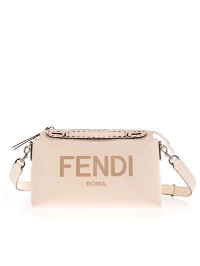 Shop Fendi Roma Logo By The Way Medium Bag In White