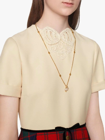 Shop Gucci Chain-link Necklace In Gold