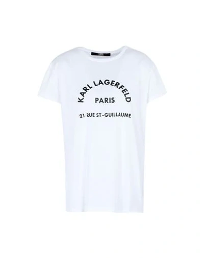 Shop Karl Lagerfeld T-shirt In White