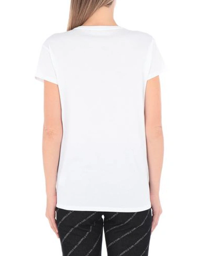 Shop Karl Lagerfeld T-shirt In White