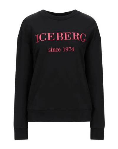 Shop Iceberg Sweatshirts In Black