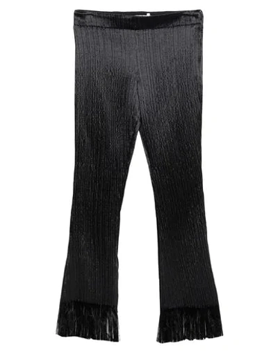 Shop Chloé Woman Cropped Pants Black Size 4 Cotton, Acetate, Polyamide, Elastane