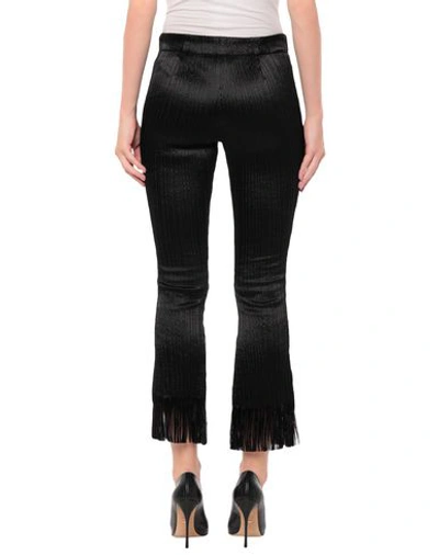 Shop Chloé Woman Cropped Pants Black Size 4 Cotton, Acetate, Polyamide, Elastane