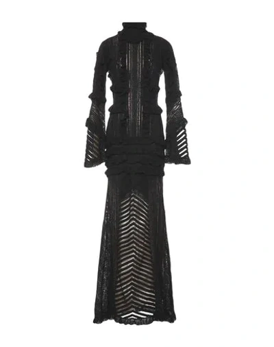 Shop Amen Long Dresses In Black