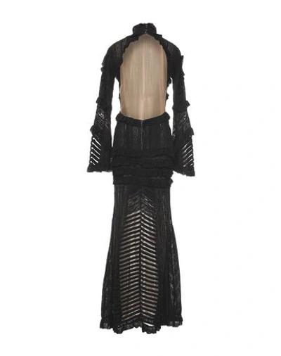 Shop Amen Long Dresses In Black