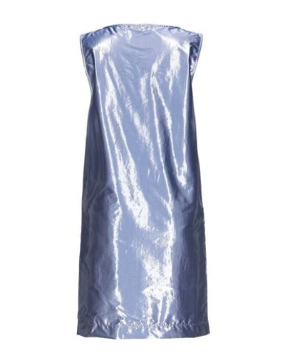 Shop L'autre Chose L' Autre Chose Woman Mini Dress Pastel Blue Size 8 Cotton, Polyester