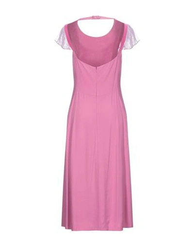 Shop Emporio Armani Midi Dresses In Light Purple
