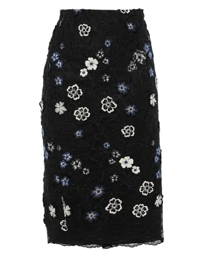 Shop Lela Rose Woman Midi Skirt Blue Size 2 Polyester, Cotton, Viscose, Polyamide