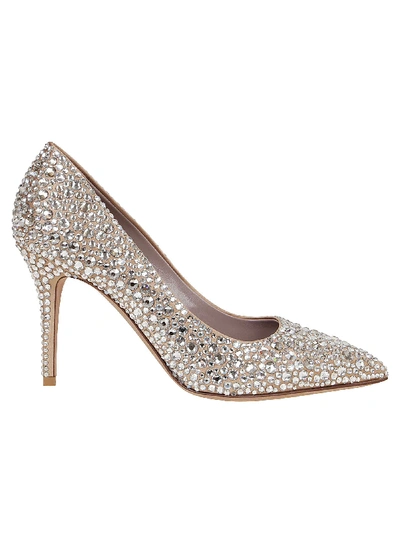 Shop Valentino Rhinestone-embellished Pumps