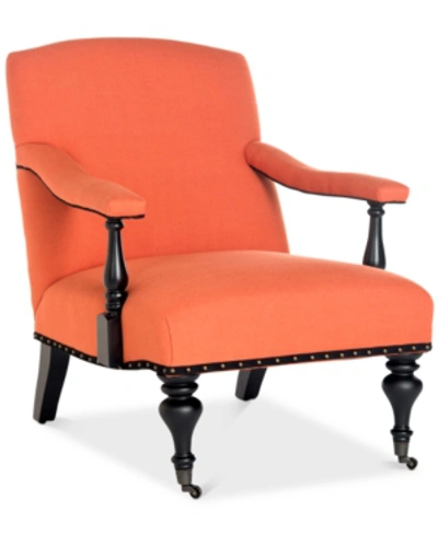 Shop Safavieh Ronne Armchair In Orange