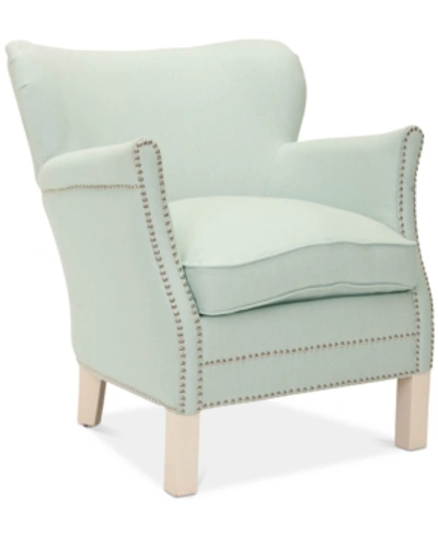 Shop Safavieh Cortland Accent Chair In Robins Egg