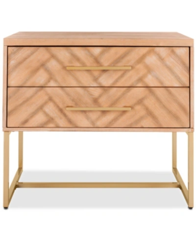 Safavieh Estelle Nightstand In Rustic Oak