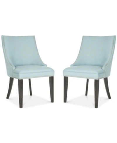 Safavieh Haldi Set Of 2 Dining Chairs In Light Blue