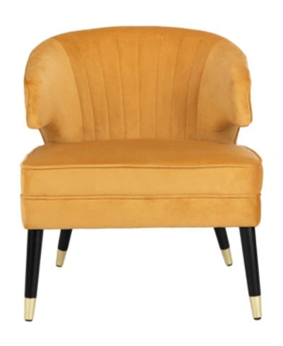 Shop Safavieh Stazia Accent Chair In Marigold