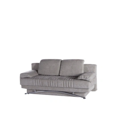 Shop Hudson Fantasy 3 Seat Sleeper Sofa In Gray