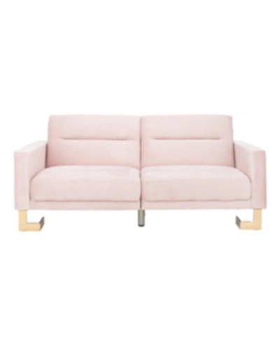 Shop Safavieh Tribeca Foldable 77" Sofa Bed In Pink