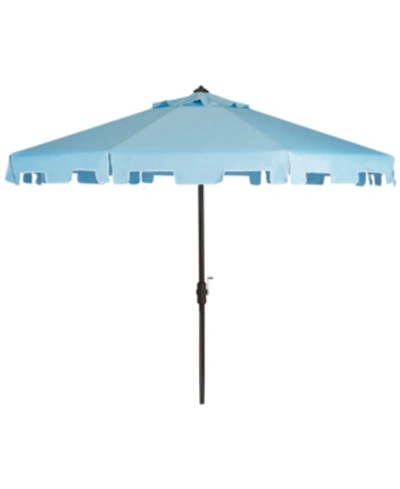 Shop Safavieh Karian Outdoor 9' Umbrella In Blue