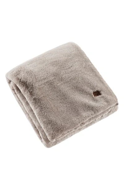 Ugg Stellan Weighted Faux Fur Wellness Blanket In Light Fawn | ModeSens