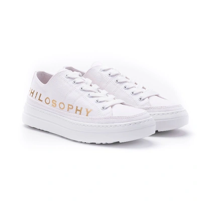 Shop Philosophy Women's White Fabric Sneakers