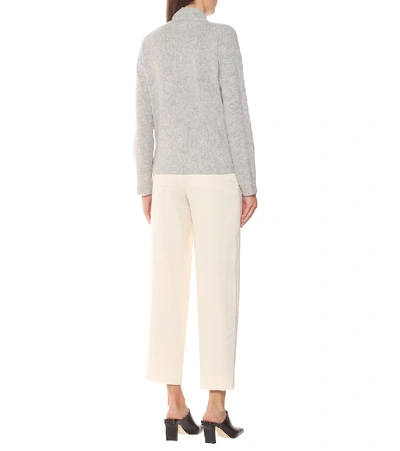 Shop Vince Cashmere Wrap Sweater In Grey