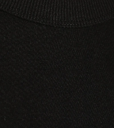 Shop The Frankie Shop Tina Cotton Jersey Minidress In Black
