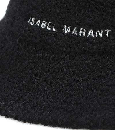 Shop Isabel Marant Denji Alpaca-blend Bucket Hat In Black