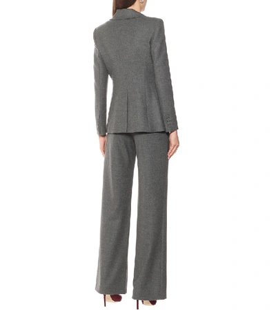 Shop Altuzarra Eileen Stretch-wool Blazer In Grey