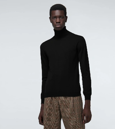 Shop Zanone Regular-fit Turtleneck Sweater In Black