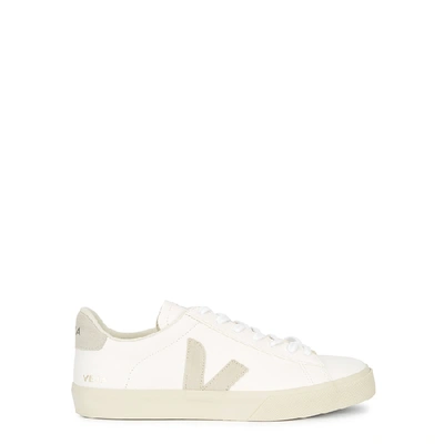 Shop Veja Campo White Leather Sneakers
