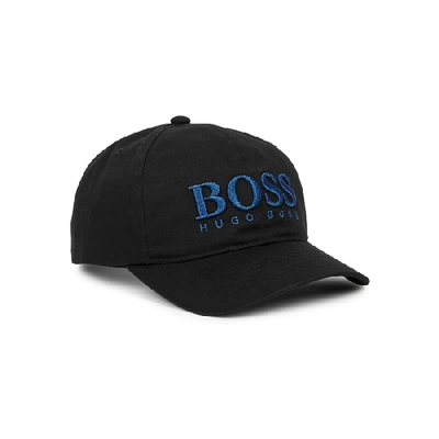 Shop Hugo Boss Black Logo-embroidered Twill Cap
