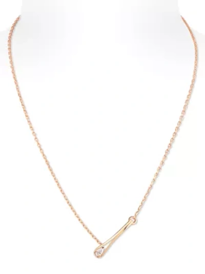 Shop Repossi Women's Serti Inversé 18k Rose Gold & Diamond Pendant Necklace